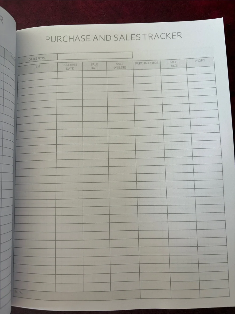 Reseller Inventory Log Notebook - Navy Blue NEW